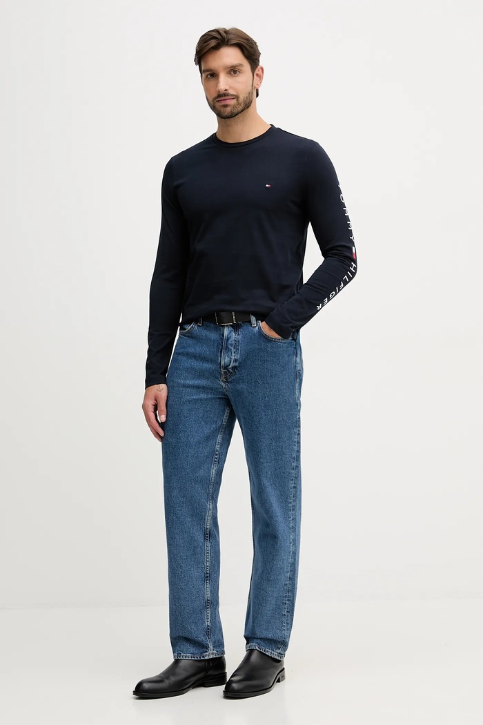 Tommy Hilfiger - Longsleeve MW0MW09096 σκούρο μπλε AW25