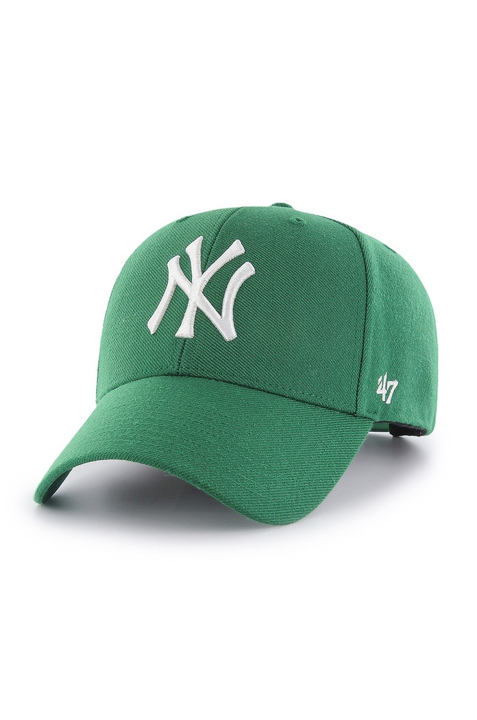 47 brand - Čiapka MLB New York Yankees zelená B.MVPSP17WBP.KY