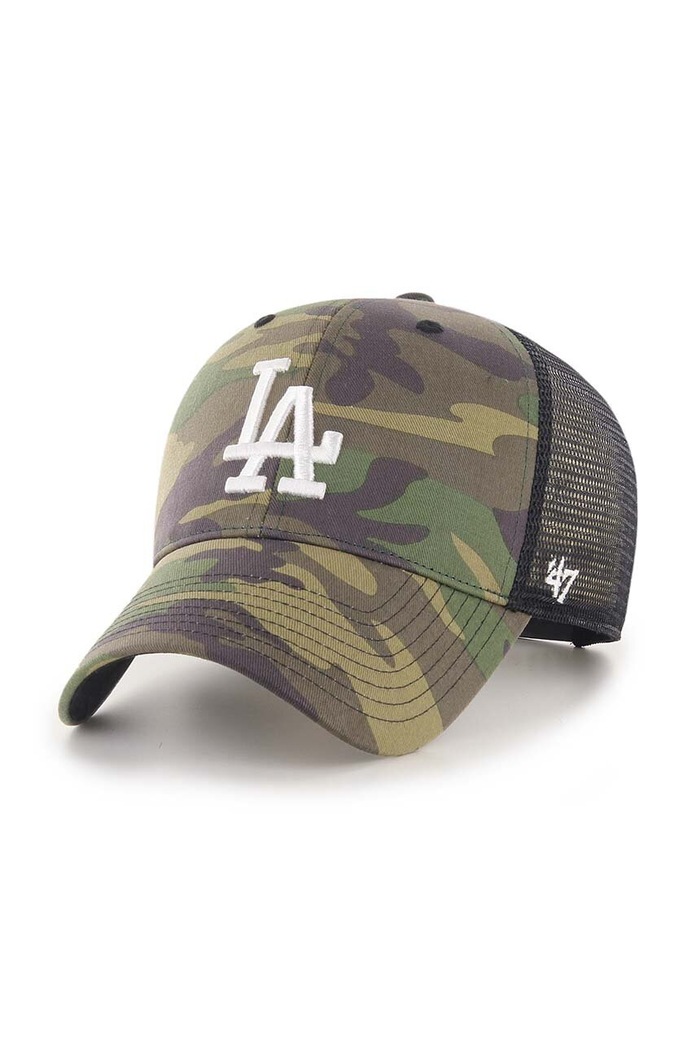 47 brand - Καπέλο MLB Los Angeles Dodgers πράσινο B.CBRAN12GWP.CMD