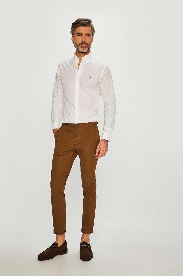 Oblečení Košile Polo Ralph Lauren 710705269002 bílá