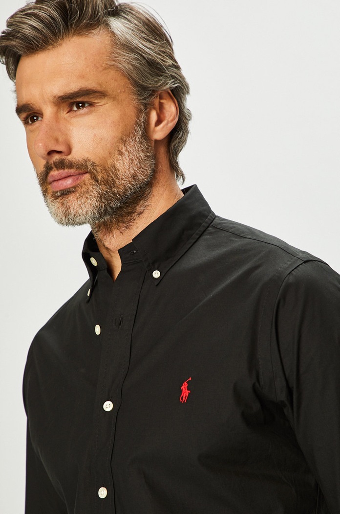 Košile Polo Ralph Lauren 710705269007 černá AA00