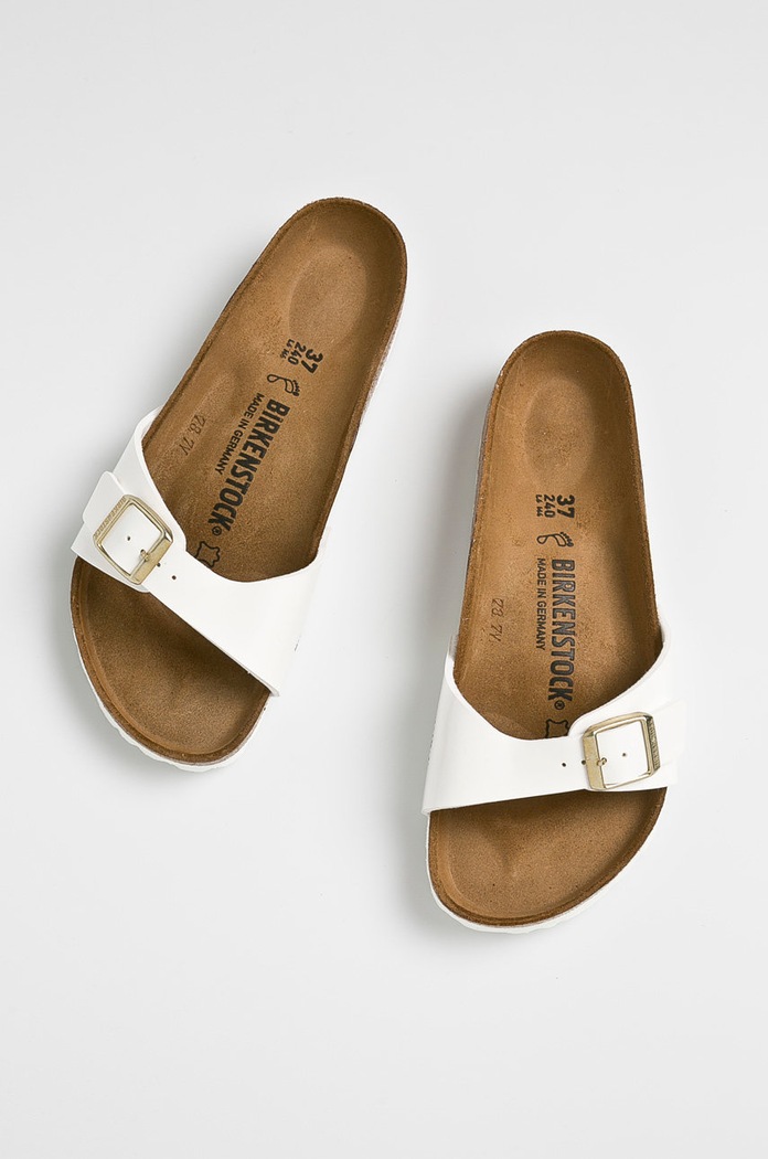 Birkenstock - Klapki Madrit Bs 1005309 biały AA00