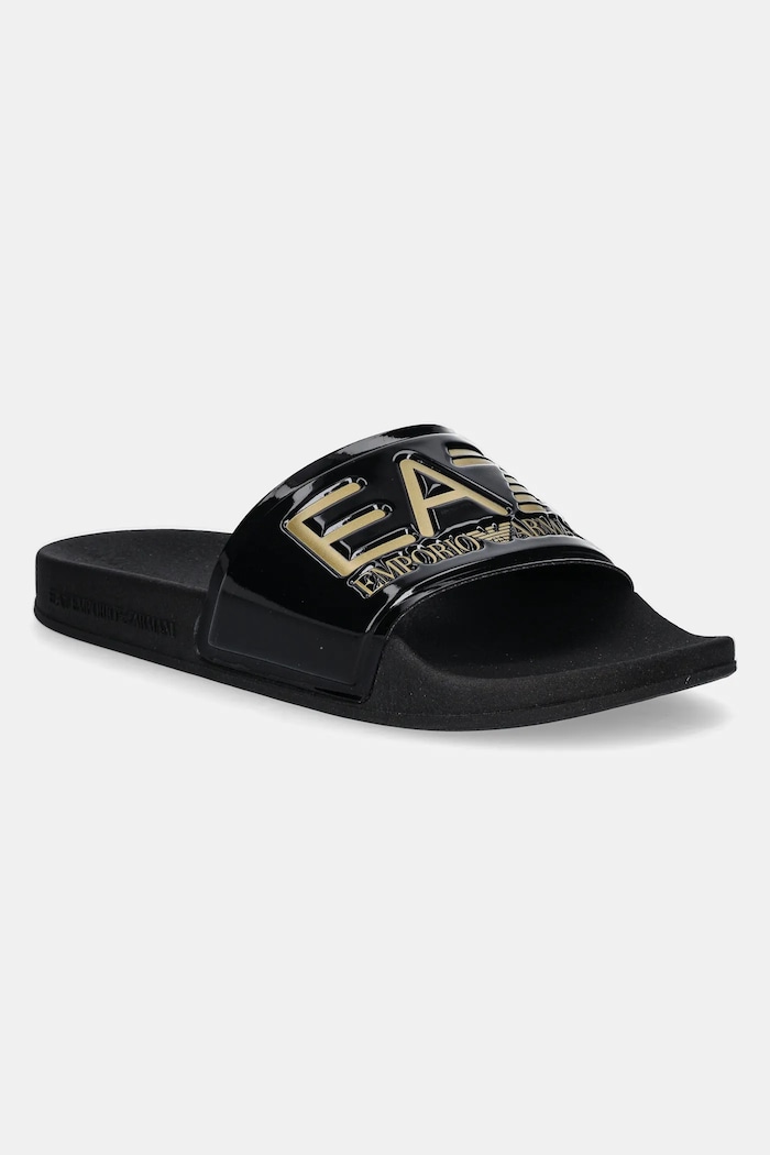 EA7 Emporio Armani - Klapki XCC22.XCP001 syntetyczny czarny XCC22.XCP001