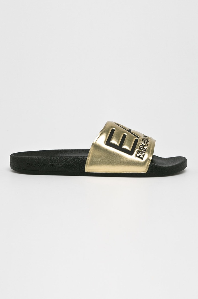EA7 Emporio Armani klapki złoty XCC22.XCP001.M