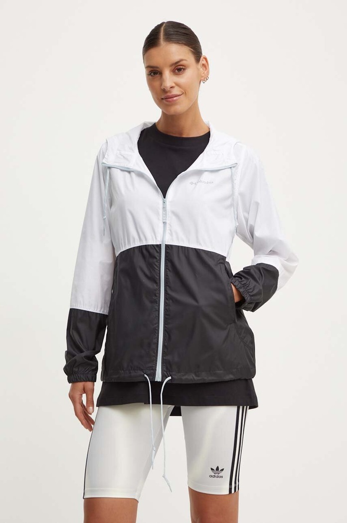 Columbia geacă windbreaker Flash Forward necaptusit alb 1585911