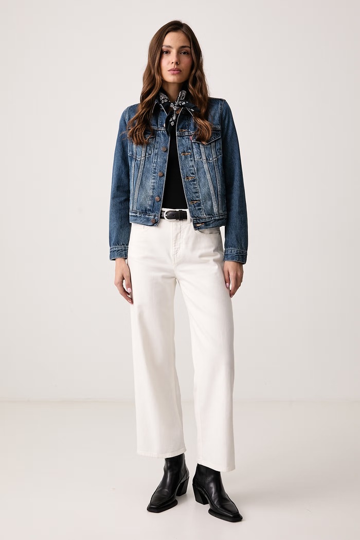 Levi's Prechodná bunda dámska rifľová 29945.0063 modrá AA00