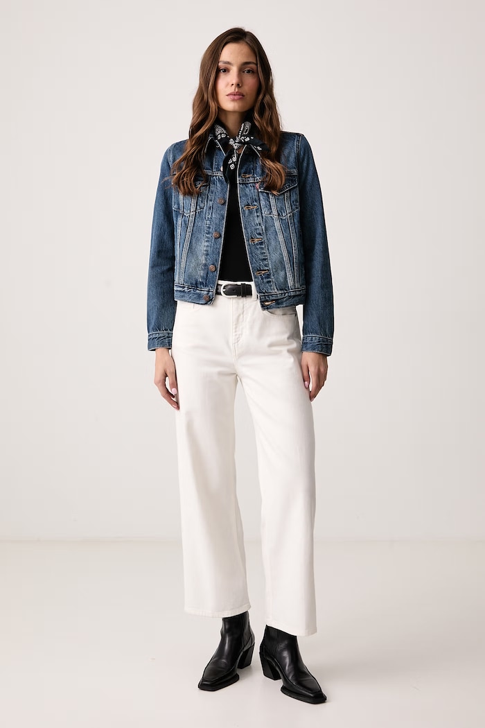 Levi's Prechodná bunda dámska rifľová 29945.0063 modrá AA00