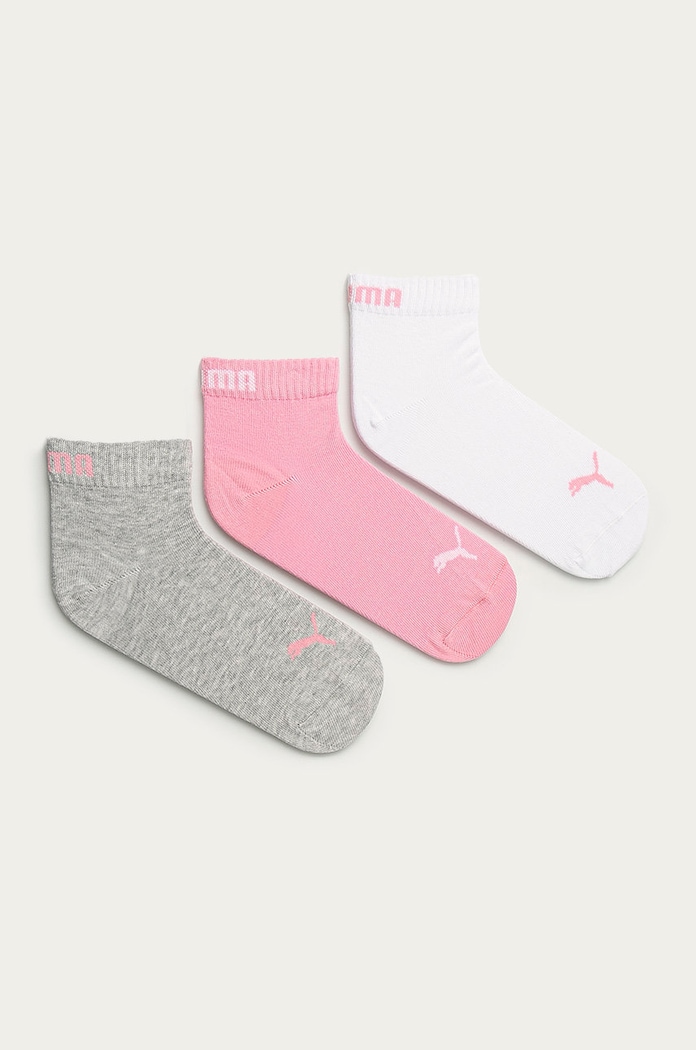 Puma skarpetki (3-pack) skarpetki krótkie różowy 906978