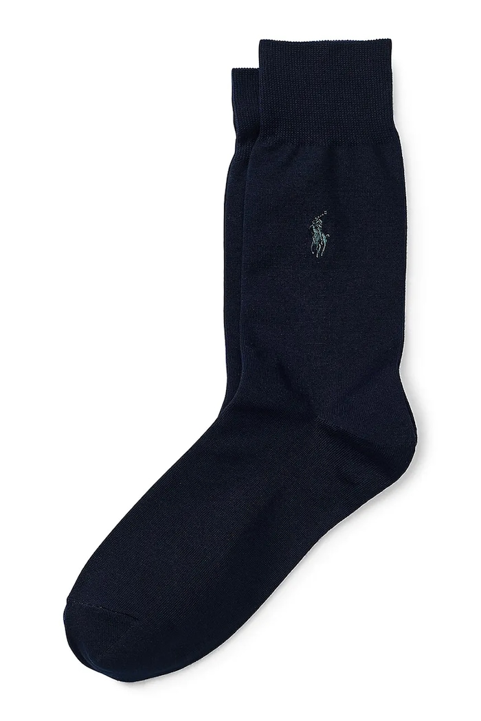 Ponožky Polo Ralph Lauren 2-pak dlhé ponožky tmavomodrá 449655208003