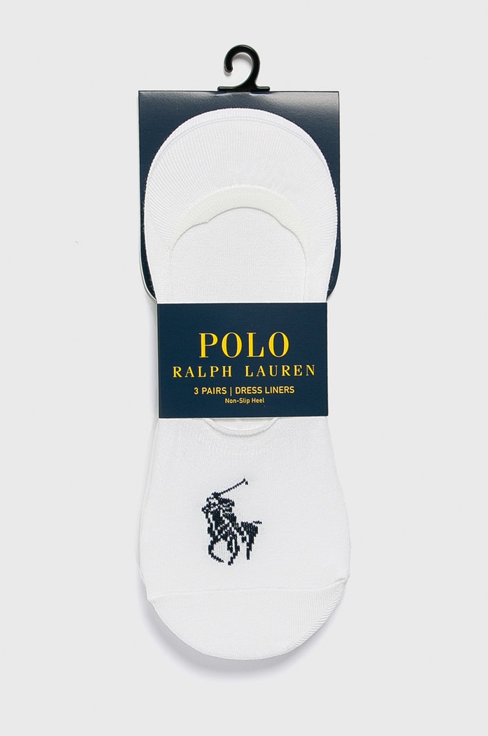 Polo Ralph Lauren - Sokne (3-pack) niske čarape bijela 449655267003
