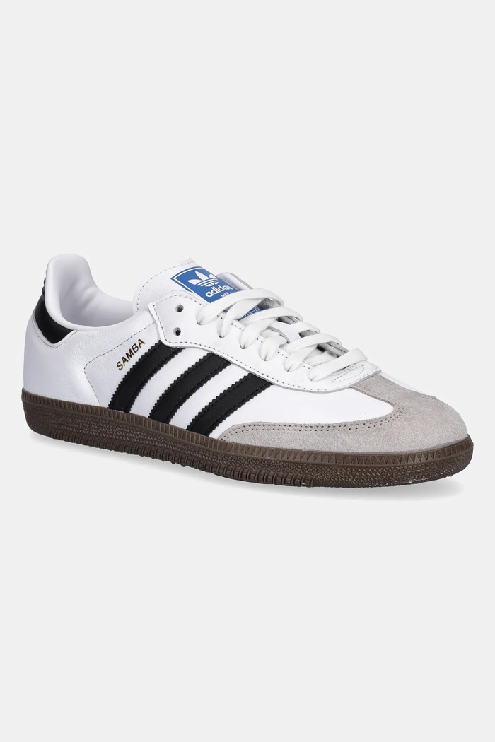 adidas Originals - Topánky Samba B75806 usňová koža biela B75806