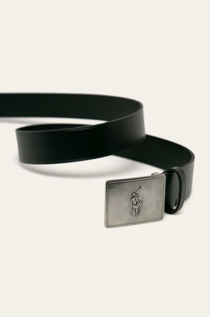 Polo Ralph Lauren ζώνη ανδρική δερμάτινη 405691693 μαύρο SS26