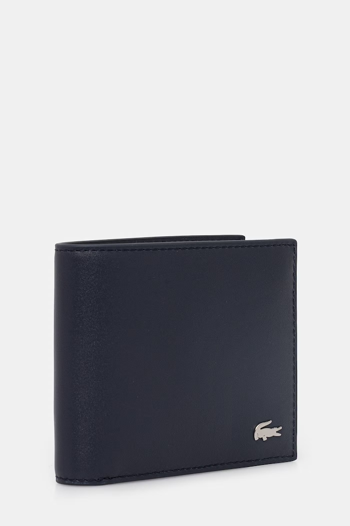 Lacoste usnjena denarnica NH1115FG mornarsko modra SS26