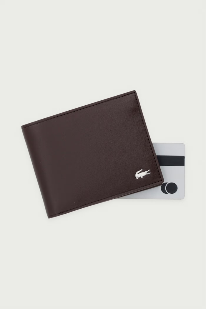Portfel skórzany Lacoste NH1115FG brązowy