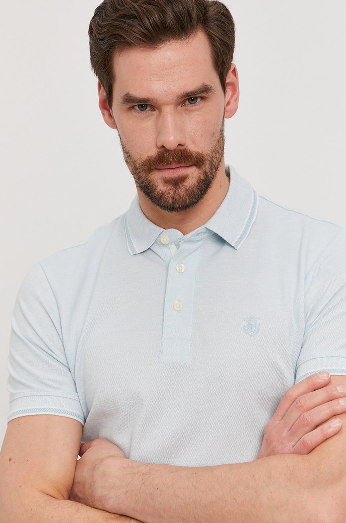 Polo Selected Homme 16065598 niebieski