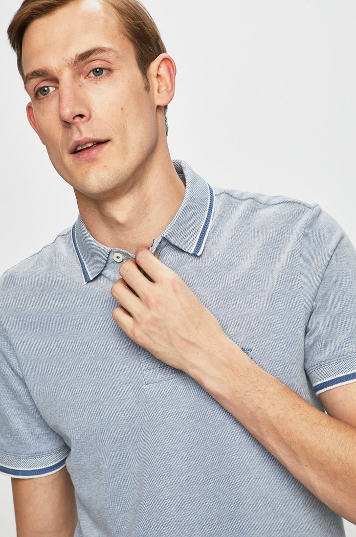 Selected Homme - Pánske polo tričko modrá 16065598