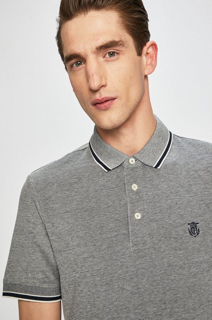 Selected Homme Tricou Polo bleumarin 16065598