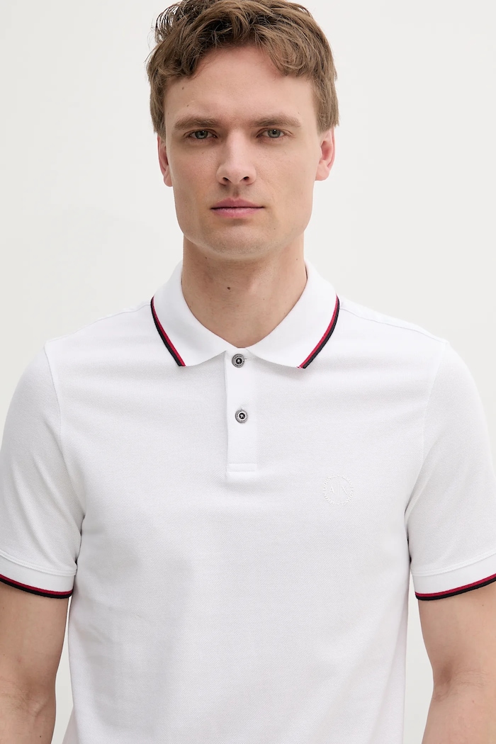 Ruházat Armani Exchange pamut póló 8NZF75.Z8M5Z fehér