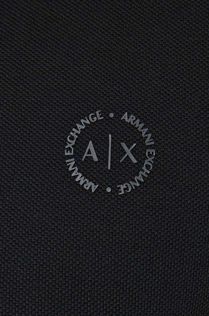 Armani Exchange polo bawełniane 8NZF75.Z8M5Z czarny