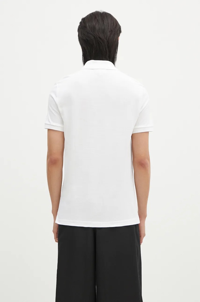 Îmbrăcăminte Lacoste polo de bumbac PH4012 alb
