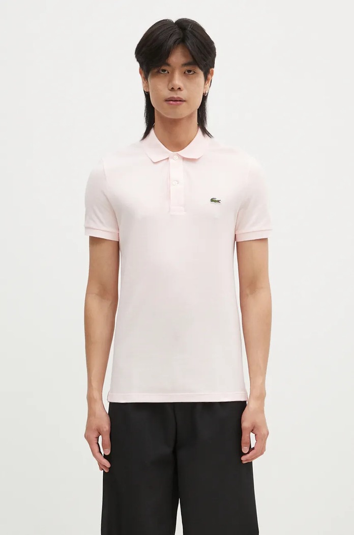 Lacoste cotton polo shirt cotton pink PH4012
