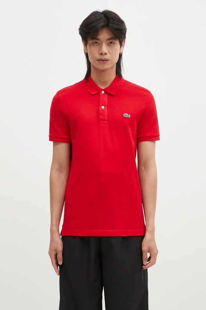 Lacoste polo de bumbac uni rosu PH4012