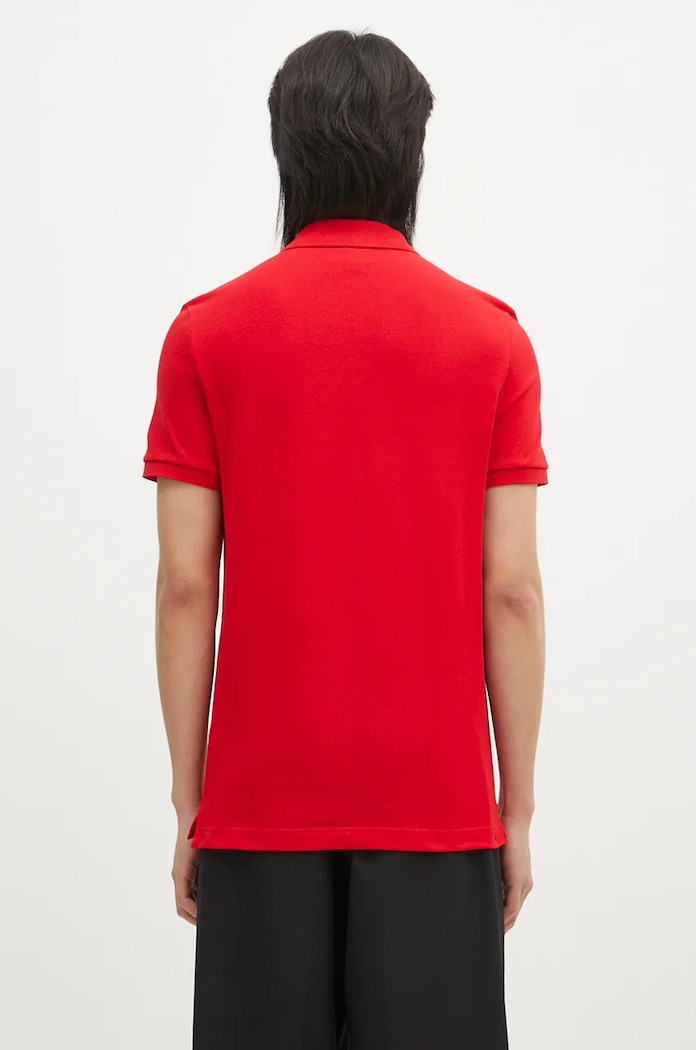 Îmbrăcăminte Lacoste polo de bumbac PH4012 rosu