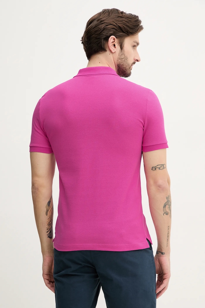 Îmbrăcăminte Lacoste Polo de bumbac PH4012 roz