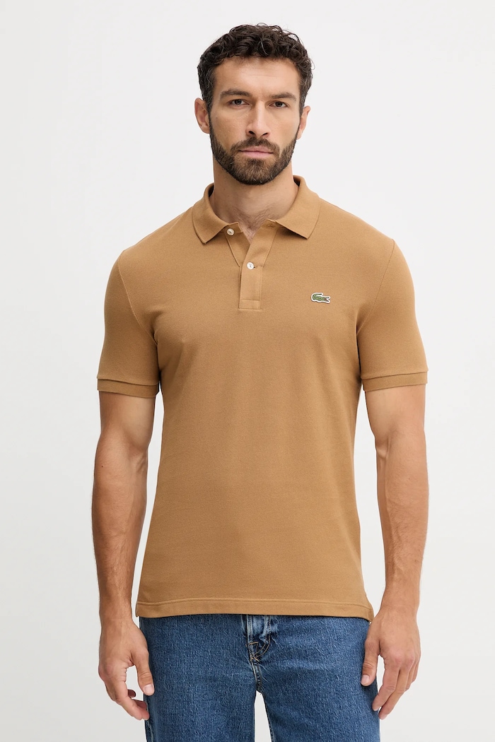 Lacoste polo de bumbac bej PH4012