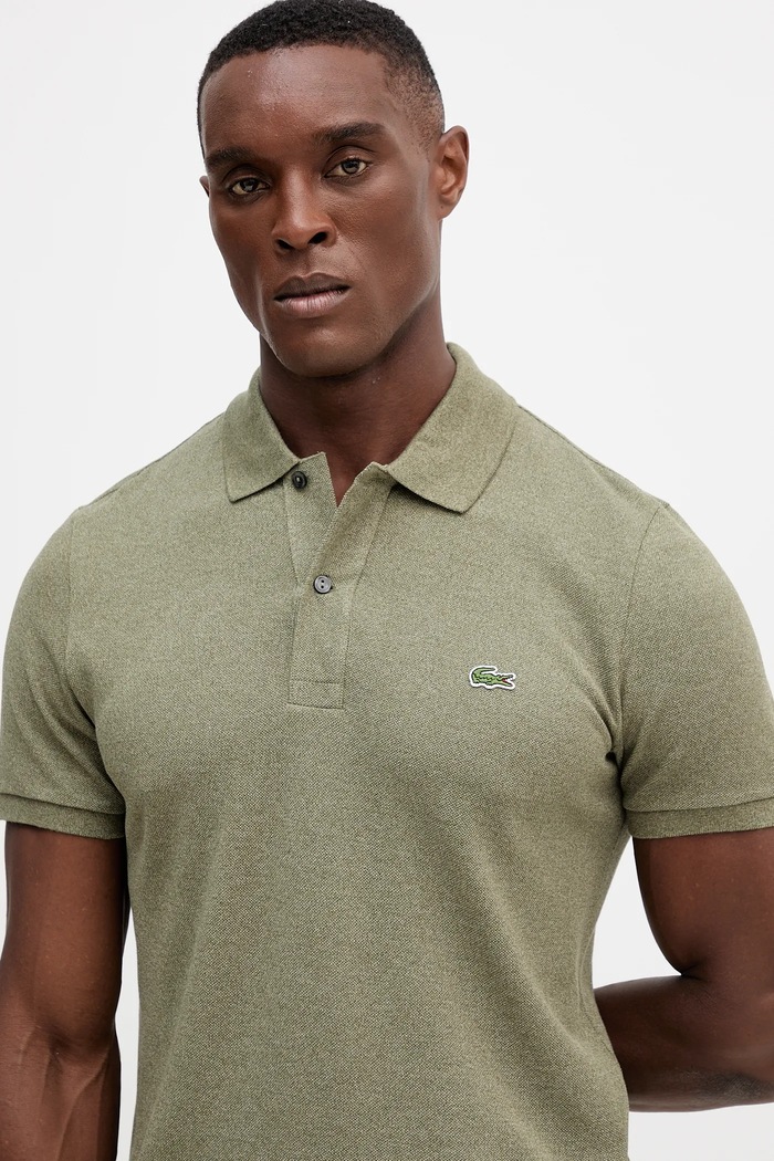 Lacoste cotton polo shirt green PH4012