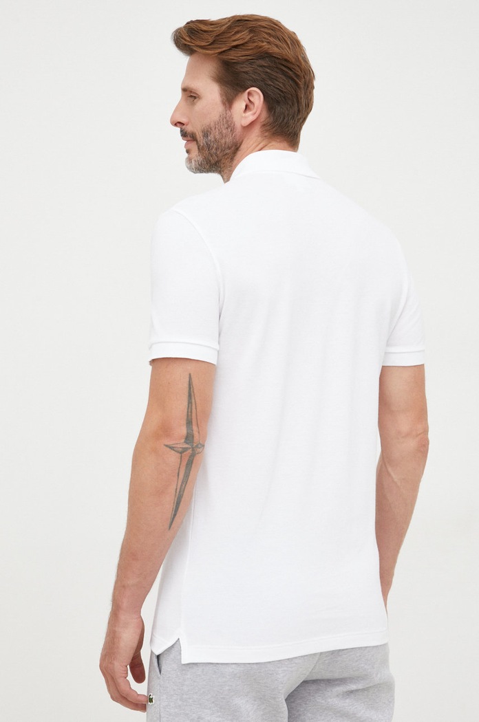 Odzież Lacoste polo bawełniane PH4012 biały