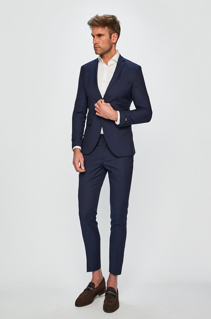 Premium by Jack&Jones - Nohavice 12141112 tmavomodrá SS19