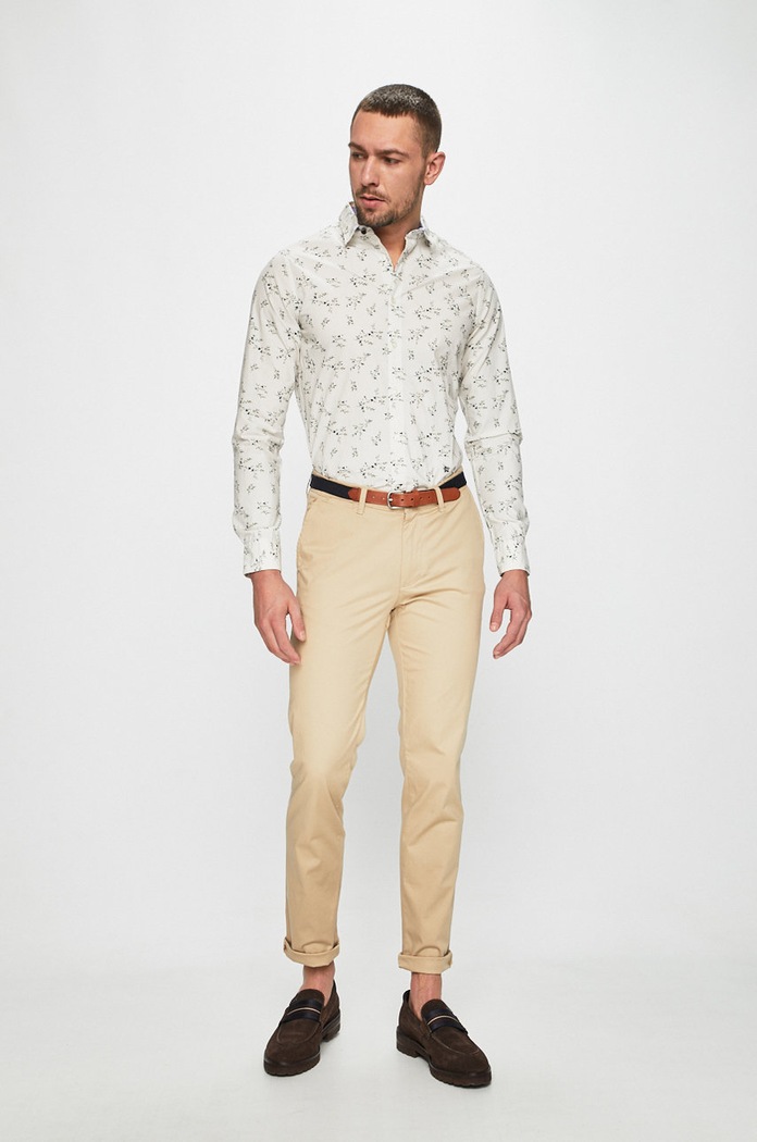 Selected Homme - Spodnie 16048756 beżowy AA00