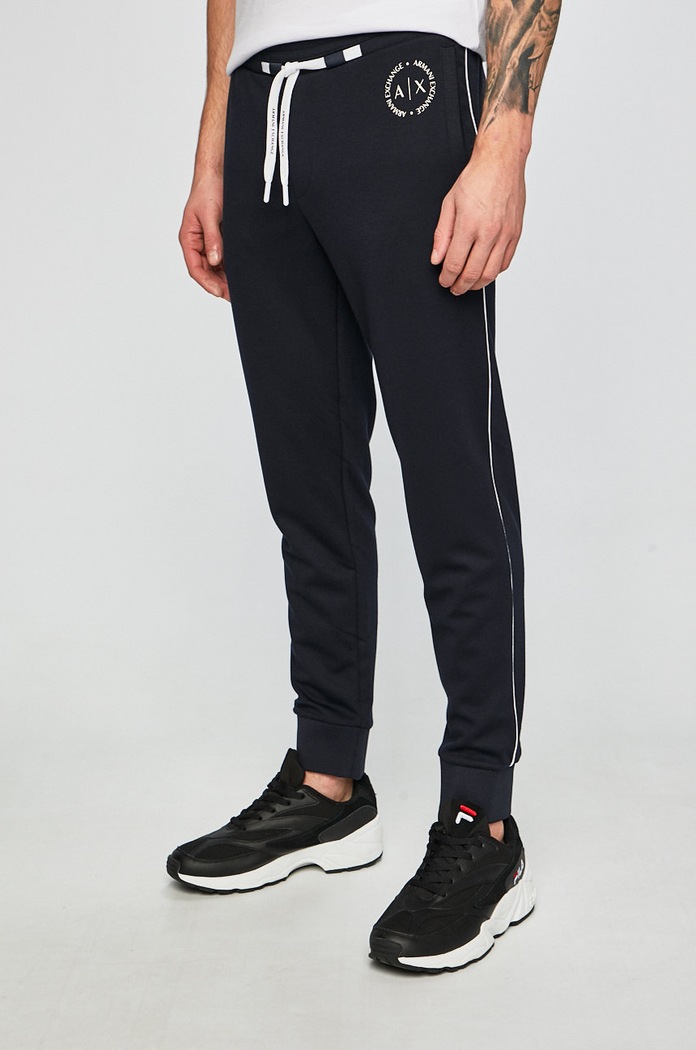 Armani Exchange - Nadrág 8NZP91.Z9N1Z elasztánnal sötétkék 8NZP91.Z9N1Z