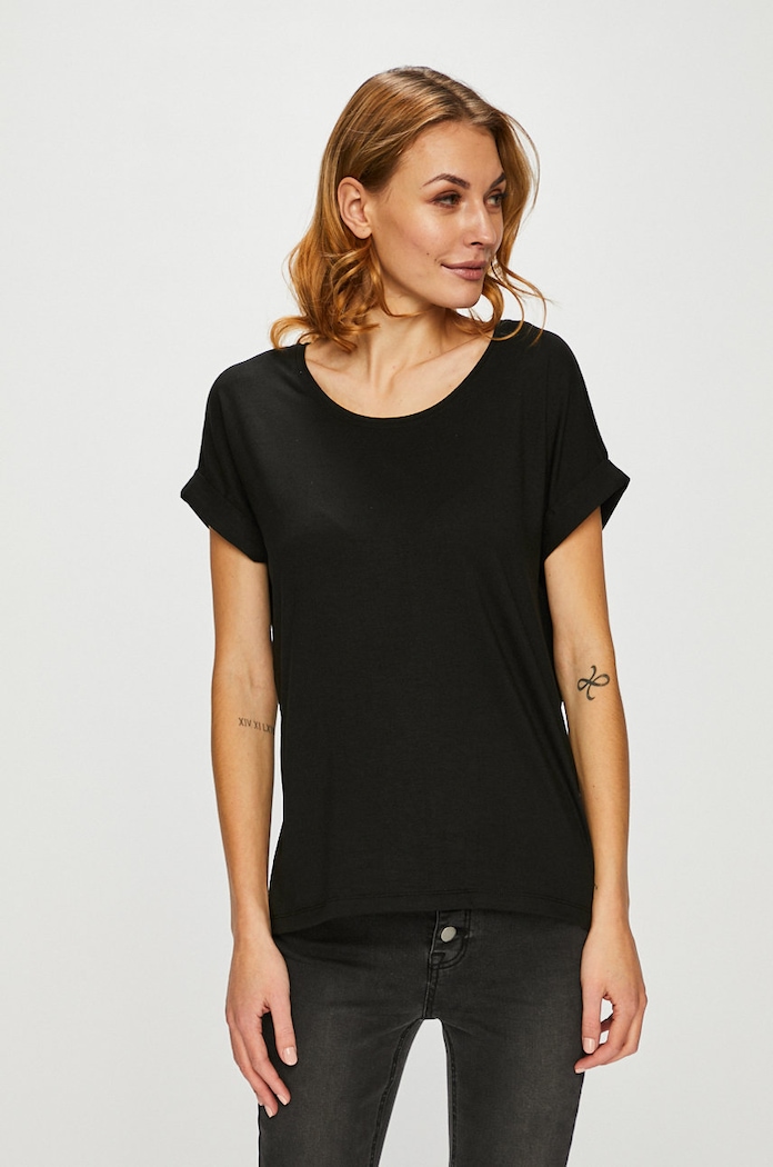 Only - Top s elastanom čierna 15106662