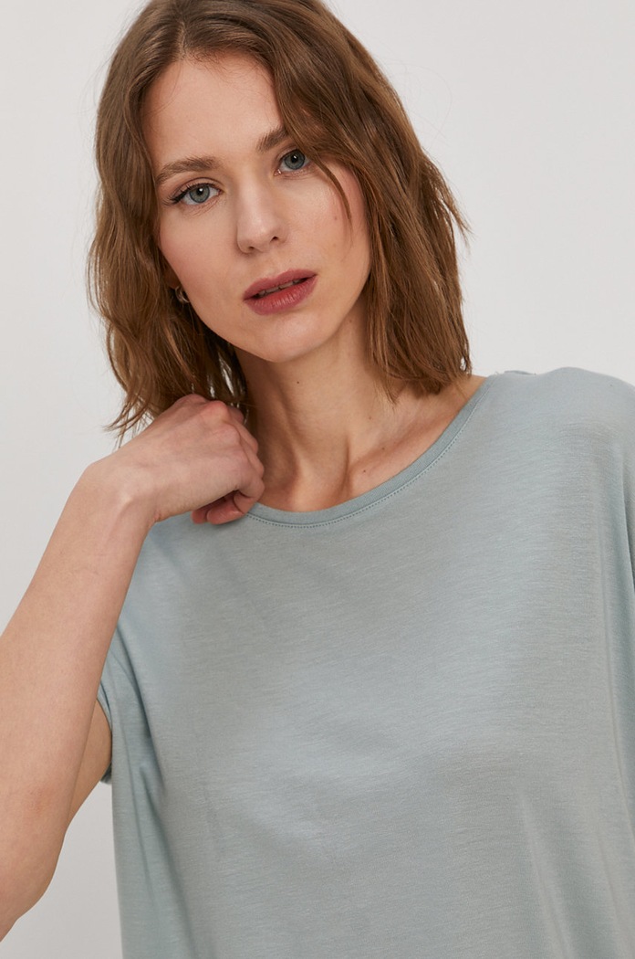 Oblečenie Tričko Vero Moda 10187159 tyrkysová