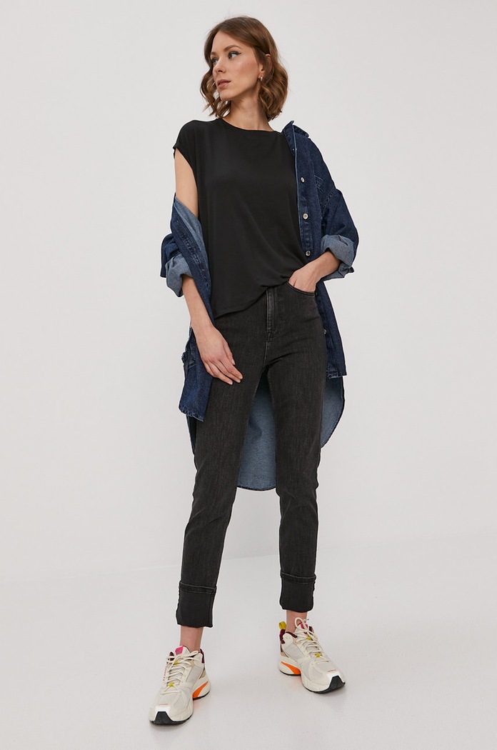 Vero Moda T-shirt 10187159 czarny AA00