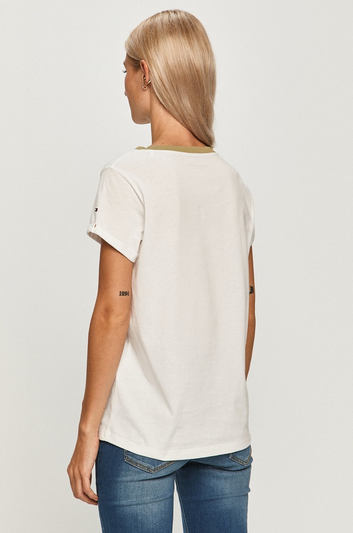 Odzież Tommy Hilfiger T-shirt UW0UW01618 UW0UW01618 biały