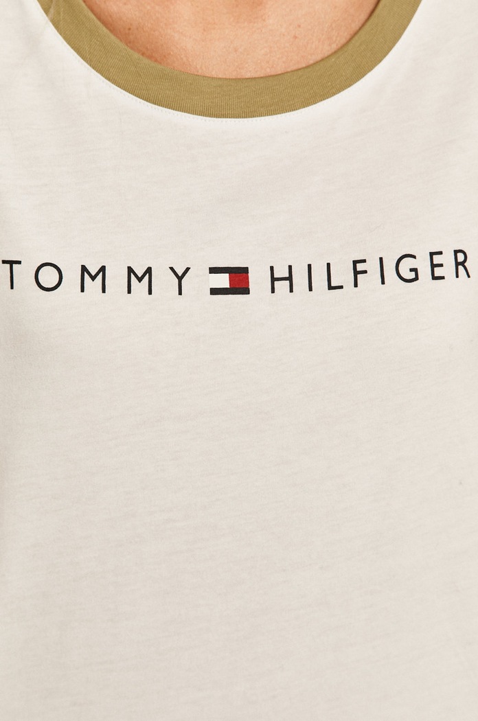 T-shirt UW0UW01618 Tommy Hilfiger biały UW0UW01618