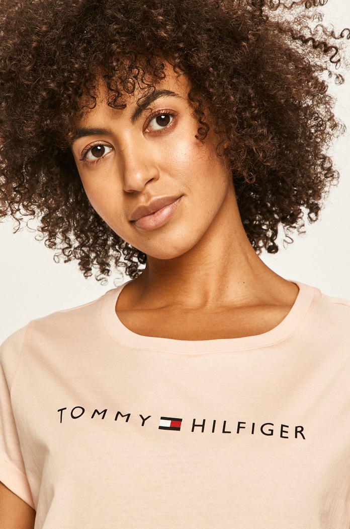 Μπλουζάκι Tommy Hilfiger UW0UW01618 ροζ