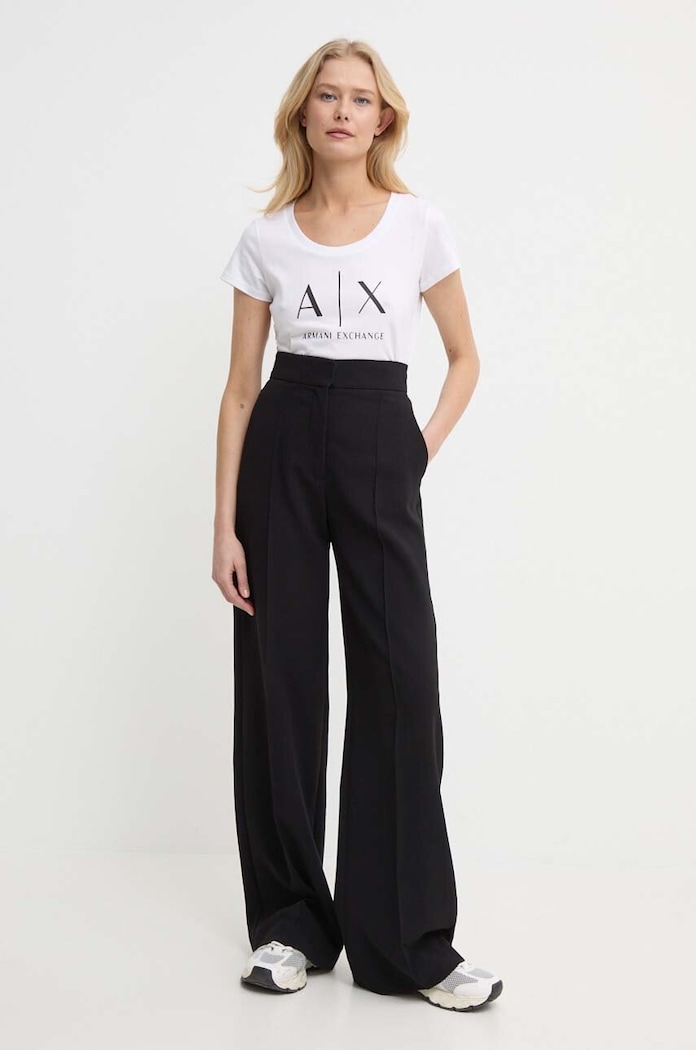 Bavlnené tričko Armani Exchange 8NYT70.YJ16Z.NOS biela AA00
