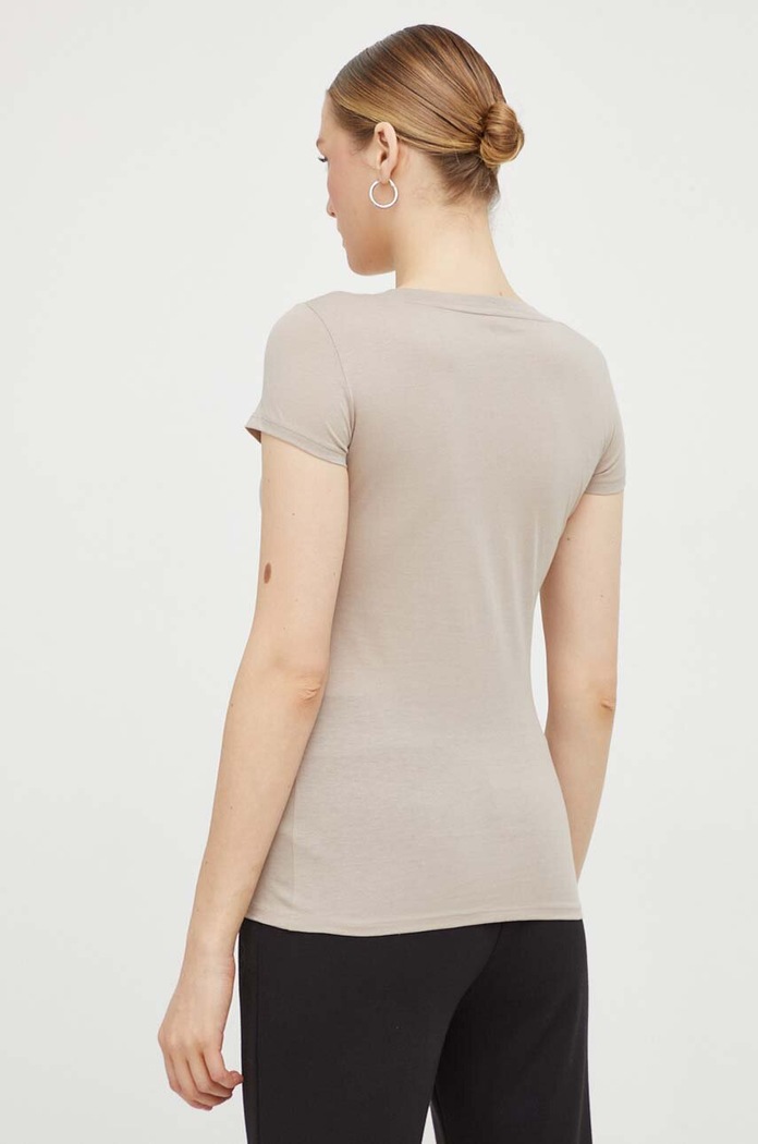Odzież Armani Exchange t-shirt bawełniany 8NYT70.YJ16Z.NOS beżowy