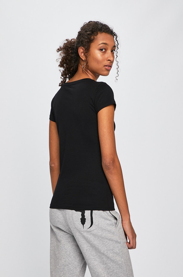 Oblečenie Bavlnené tričko Armani Exchange 8NYT70.YJ16Z.NOS čierna
