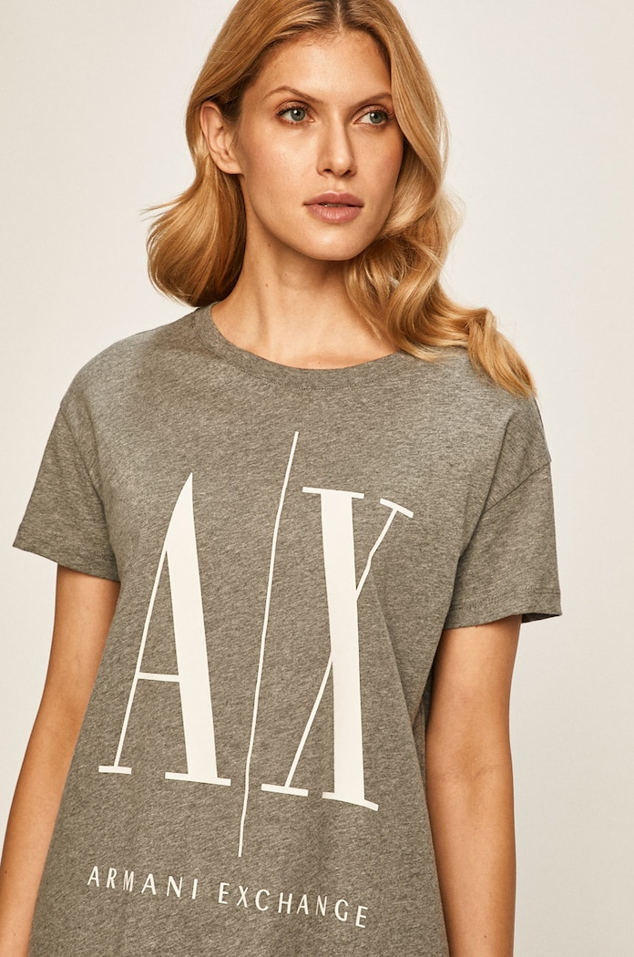 Armani Exchange t-shirt szürke 8NYTCX.YJG3Z.NOS