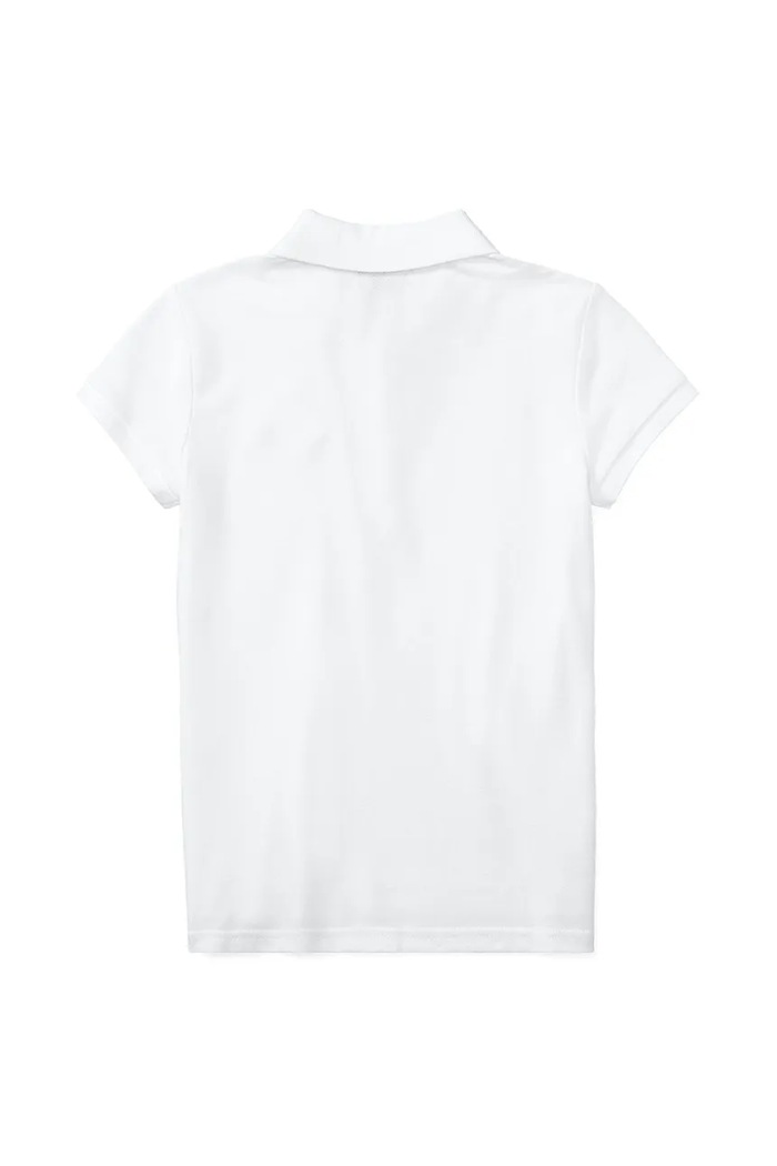 Момиче Polo Ralph Lauren - Детска тениска с яка 128-176 cm 313573242005 бял