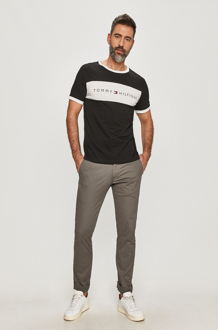 Tommy Hilfiger - Μπλουζάκι UM0UM01170 μαύρο AA00