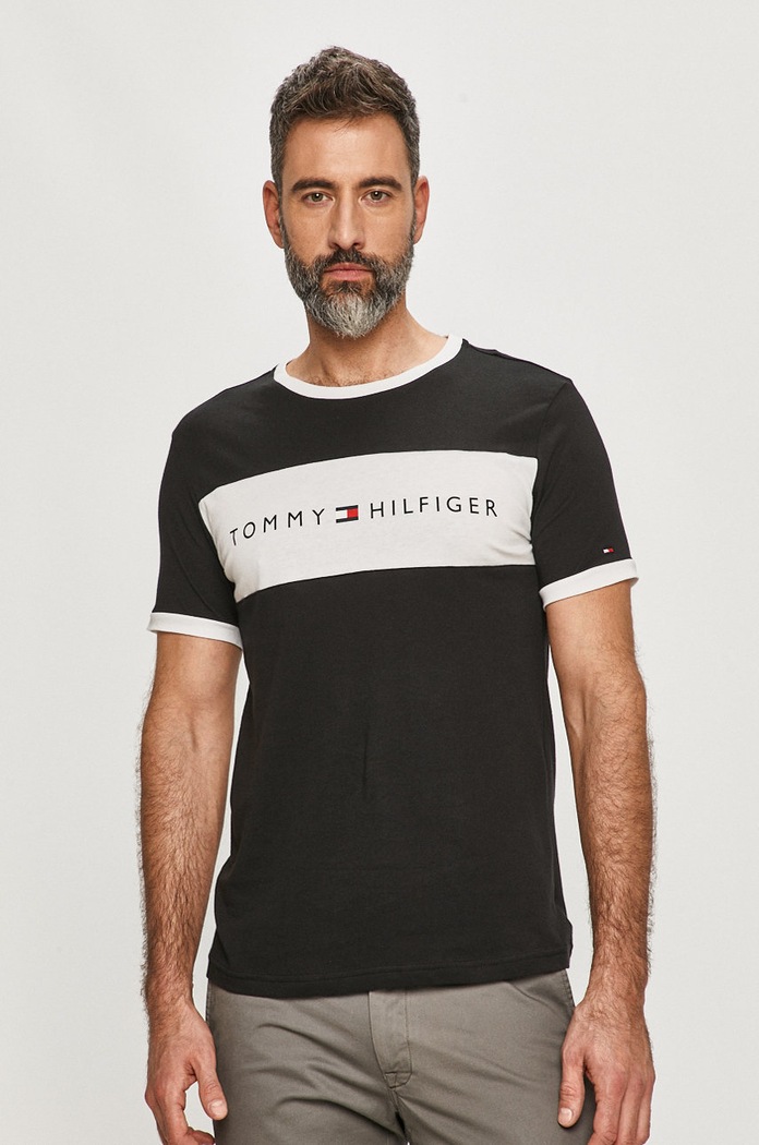 Tommy Hilfiger - Μπλουζάκι μαύρο UM0UM01170