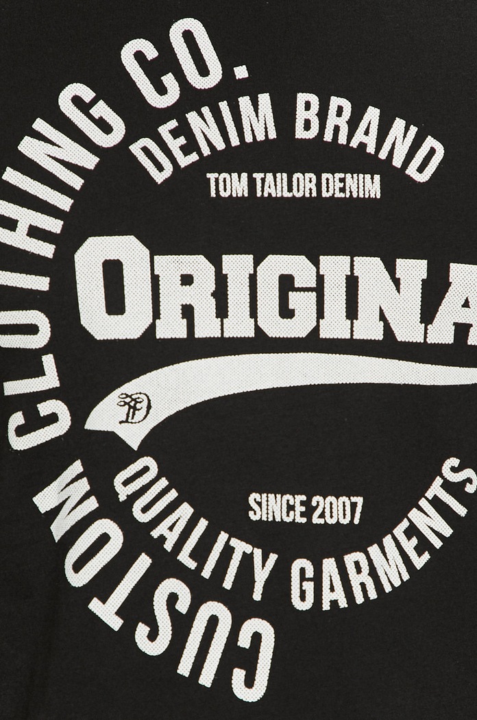 Denim - Pánske tričko Tom Tailor čierna 1008171