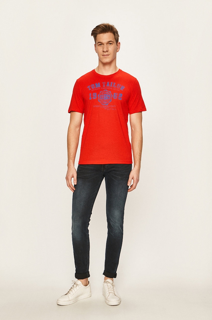 Tom Tailor Denim - T-shirt 1008637 czerwony AA00