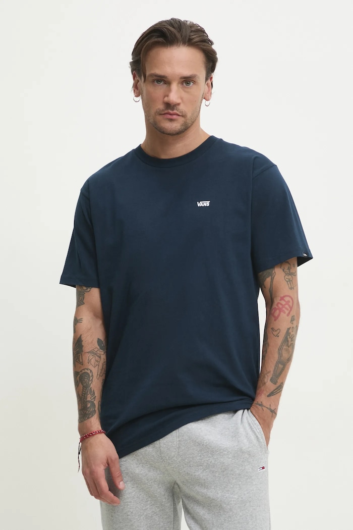 Vans - T-shirt bawełna granatowy VN0A3CZENAV1